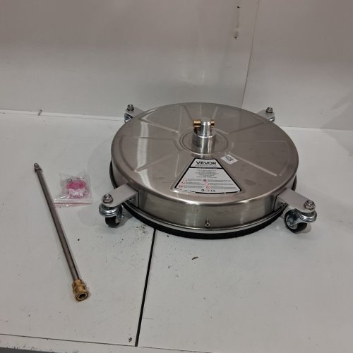 STAINLESS STEEL PRESSURE WASHER SURFACE CLEANER - 18", 4000PSI MAX, 1/4" CONNECTOR - SILVER - (MODEL: QD-XDP11) image 10