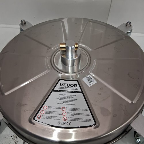 STAINLESS STEEL PRESSURE WASHER SURFACE CLEANER - 18", 4000PSI MAX, 1/4" CONNECTOR - SILVER - (MODEL: QD-XDP11) image 11