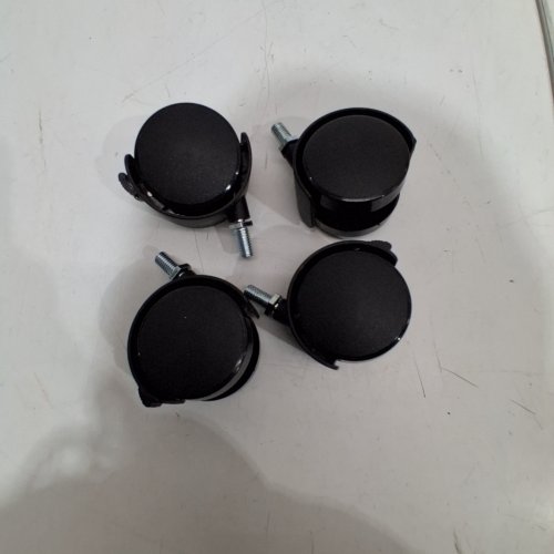 4PK THREADED STEM LOCKING CASTER WHEELS - 2" - BLACK image 2