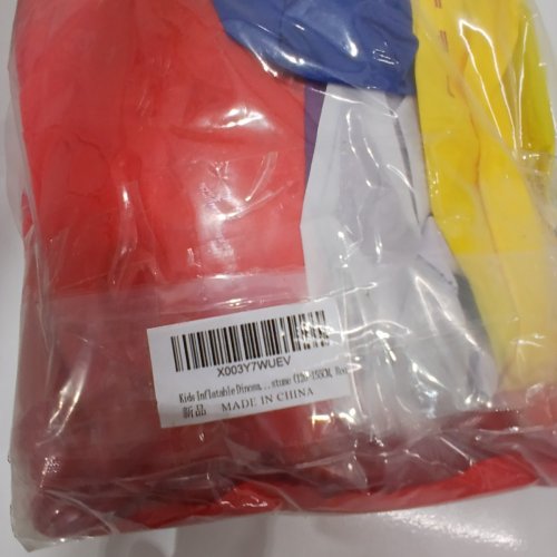 KIDS INFLATABLE DINOSAUR COSTUME - 4FT-5FT - RED/BLUE/YELLOW image 3