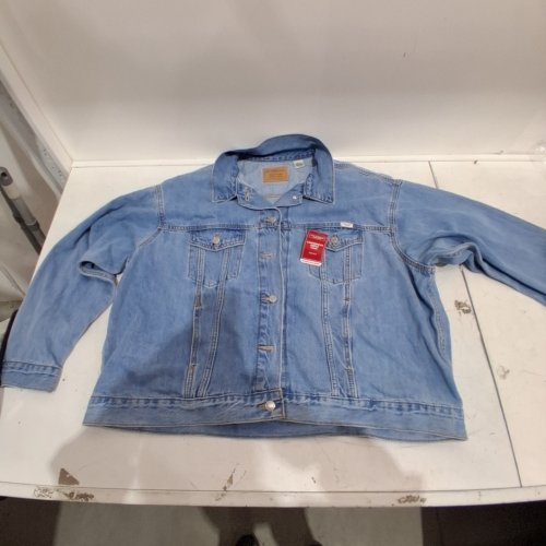WOMEN'S LEVI DENIM JACKET - EXTRA LARGE - LIGHT BLUE (STYLE: A6192) image 3