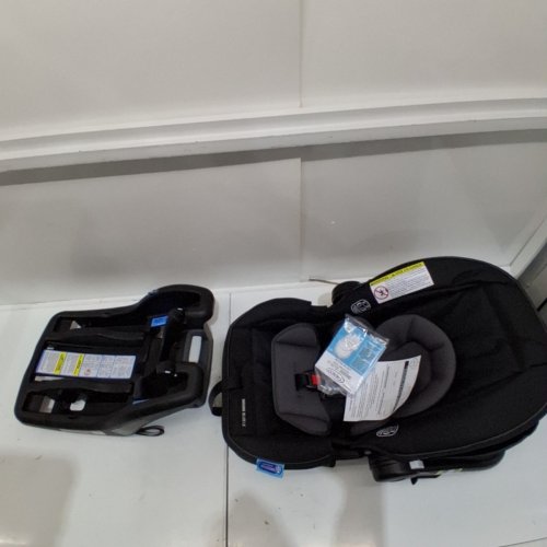 GRACO SNUGRIDE 35 LITE LX INFANT CAR SEAT - 4-35LBS CAPACITY - GOTHAM FASHION BLACK/GREY (MODEL: 2143034) image 4