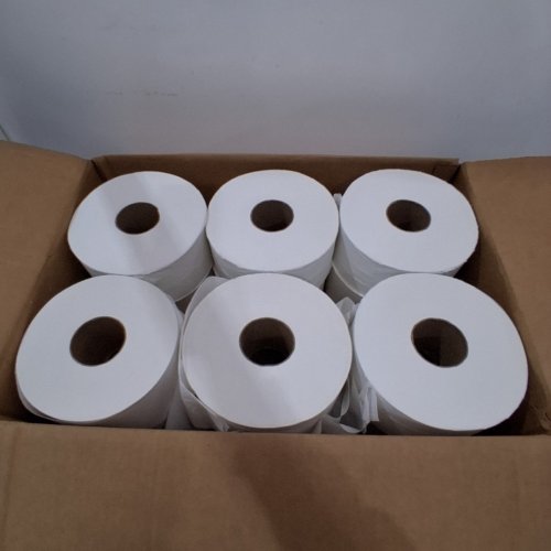12PK TORK MINI JUMBO BATH TISSUE ROLLS - WHITE - (MODEL: 12 02 44 02) image 2