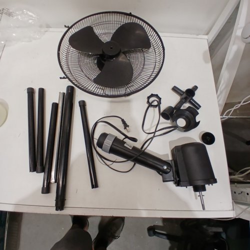 MAINSTAYS OSCILLATING PEDESTAL FAN - 16" - 3 MODES - BLACK image 3