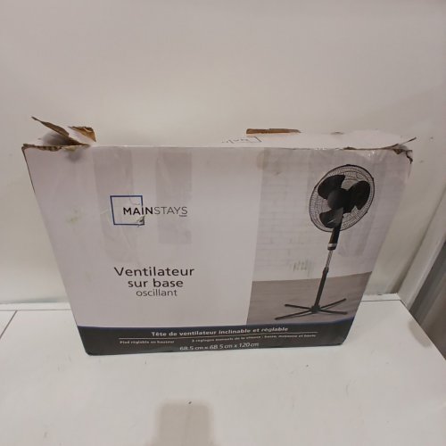 MAINSTAYS OSCILLATING PEDESTAL FAN - 16" - 3 MODES - BLACK image 5