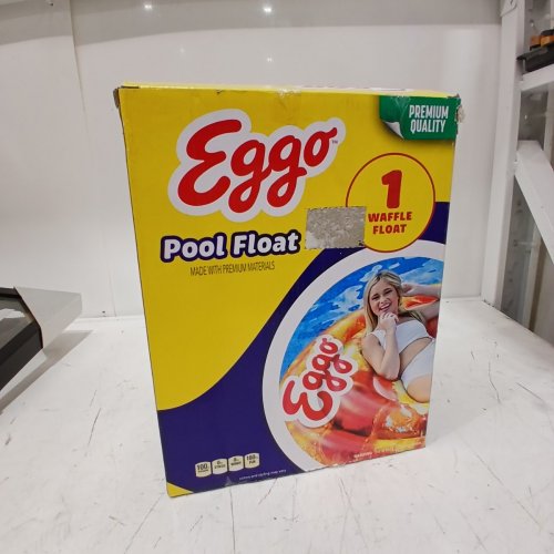 EGGO ROUND INFLATABLE WAFFLE POOL FLOAT - 60" (MODEL:470628) image 2