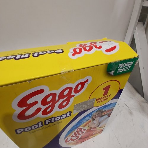 EGGO ROUND INFLATABLE WAFFLE POOL FLOAT - 60" (MODEL:470628) image 3