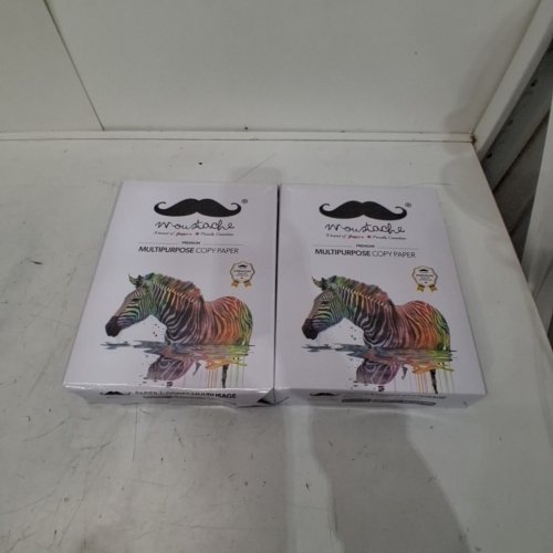 2 MOUSTACHE MULTIPURPOSE COPY PAPER - 8.5" X 11" - 95 BRIGHTNESS- 500 SHEETS PER PACK (1000 TOTAL) - WHITE image 2