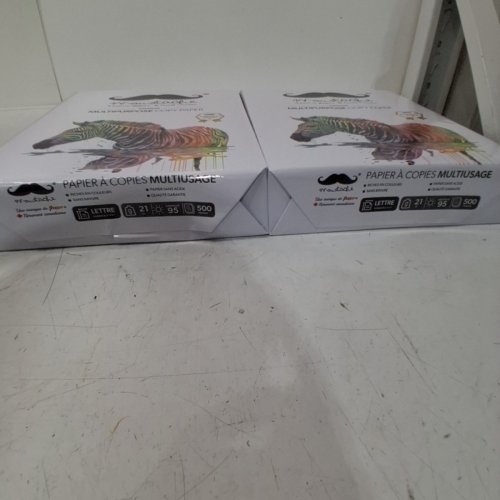 2 MOUSTACHE MULTIPURPOSE COPY PAPER - 8.5" X 11" - 95 BRIGHTNESS- 500 SHEETS PER PACK (1000 TOTAL) - WHITE image 3