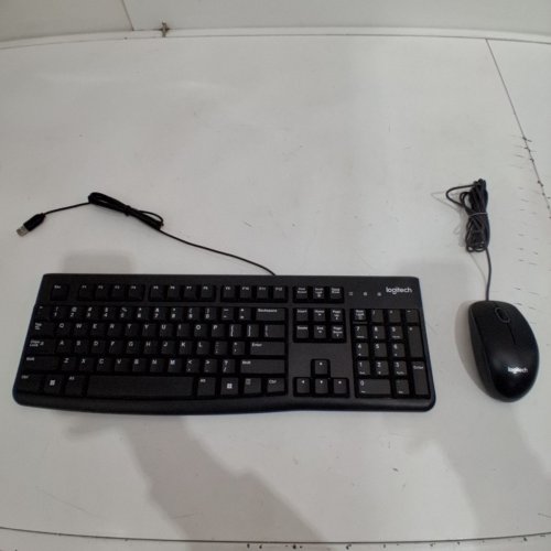 LOGITECH WIRED KEYBOARD AND MOUSE COMBO FOR WINDOWS - BLACK (MODEL: MK120) image 4