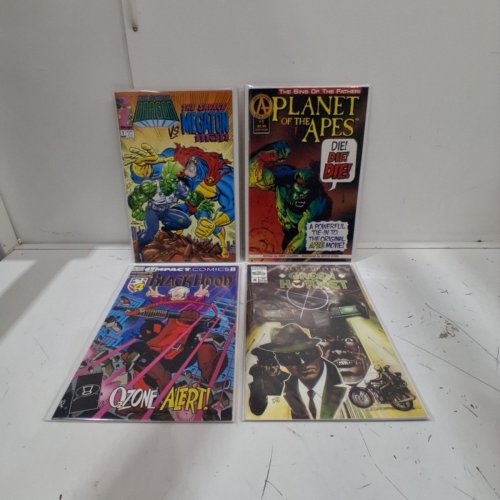 4 ASSTD IMAGE, ADVENTURE, NOW AND IMPACT COMIC BOOKS - TALES OF THE GREEN HORNET #4, BLACK HOOD #5, SAVAGE DRAGON VS MEGATON MAN #1, PLANET OF THE APES #1 image 2