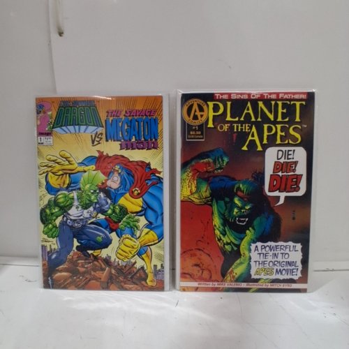 4 ASSTD IMAGE, ADVENTURE, NOW AND IMPACT COMIC BOOKS - TALES OF THE GREEN HORNET #4, BLACK HOOD #5, SAVAGE DRAGON VS MEGATON MAN #1, PLANET OF THE APES #1 image 3