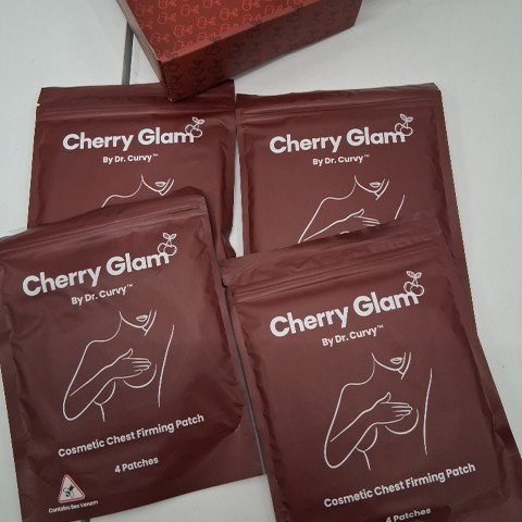 4PK CHERRY GLAM BY DR. CURVY CHEST FIRMING & HYDRATION PATCH CONTAINS BEE VENOM - image 4