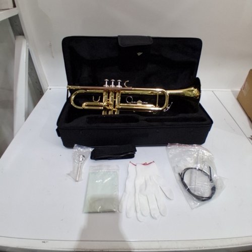 GLORY BB TRUMPET KIT FOR BEGINNER OR ADVANCED WITH CARRYING CASE, GLOVES AND CLEANING SUPPLIES - GOLD (MODEL: X004YPH10F) image 2