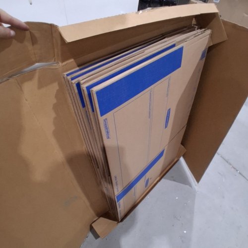 6PK BANKERS BOX SMOOTHMOVE PRIME MOVING BOXES - 24" X 18" X 18" - BROWN\BLUE- (MODEL: 0062905) image 2