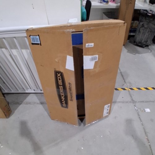 6PK BANKERS BOX SMOOTHMOVE PRIME MOVING BOXES - 24" X 18" X 18" - BROWN\BLUE- (MODEL: 0062905) image 4