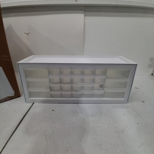 IRIS PLASTIC HARDWARE STORAGE ORGANIZER WITH 26 DRAWER - WHITE (MODEL: DPC-26) image 2