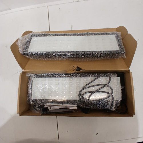 2PK LED STAGE LIGHTS PANELS - PLUG IN - BLACK LIGHT, REDRGB - BLACK FRAME image 5