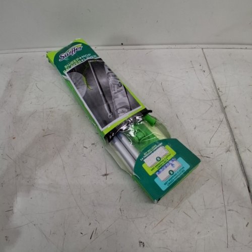 SWIFFER 2-IN-1 SWEEP AND MOP DELUXE MULTI SURFACE MOPPING AND SWEEPING KIT WITH REPLACEMENT PADS - GREEN/WHITE image 4
