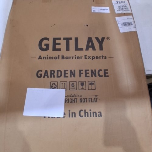 4PC GETLAY NO DIG PET FENCE - 36" X 27" PER PANEL - BLACK image 2