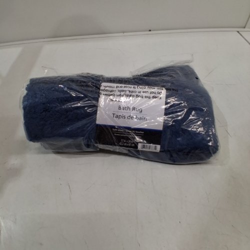 MAINSTAYS NOODLE BATH RUG - 17" X 24" - NAVY BLUE image 3