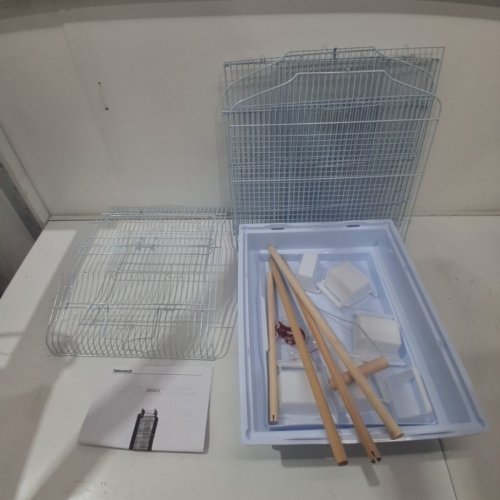 YAHEETECH ROOF TOP FLIGHT LARGE BIRD CAGE WITH DETACHABLE ROLLING STAND - 62.4" - LIGHT BLUE(MODEL: 591825) image 2