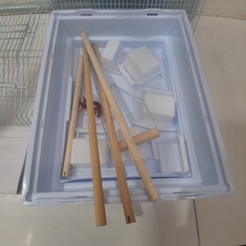 YAHEETECH ROOF TOP FLIGHT LARGE BIRD CAGE WITH DETACHABLE ROLLING STAND - 62.4" - LIGHT BLUE(MODEL: 591825) image 3