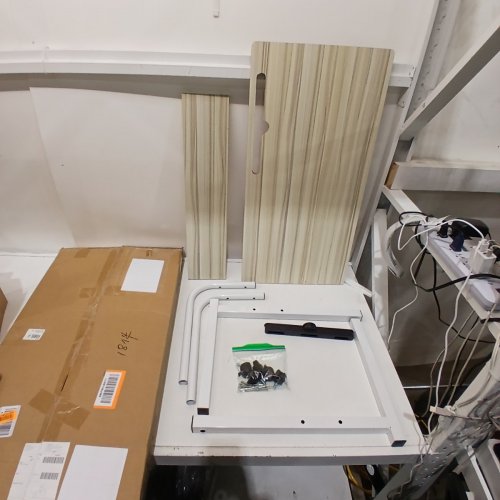 SDHYL ADJUSTABLE MOBILE COMPUTER TABLE WITH WHEELS - 31.4" - WHITE MAPLE - (MODEL: 10CZZS05-3-80MP) image 2