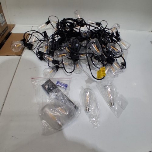 ADDLON OUTDOOR WATERPROOF STRING LIGHTS WITH REMOTE 120V - 100FT - BLACK image 3