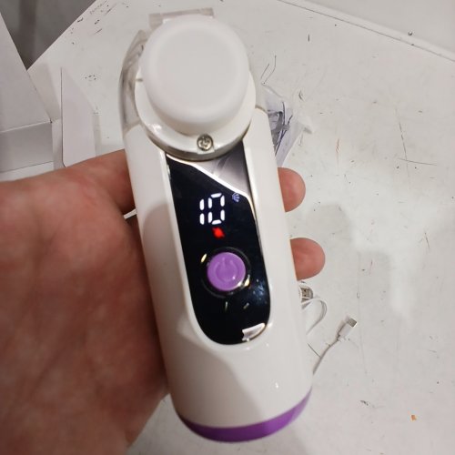 PORTABLE MESH NEBULIZER - 3.7 V BATTERY - WHITE/PURPLE (MODEL: MY-133B) image 2