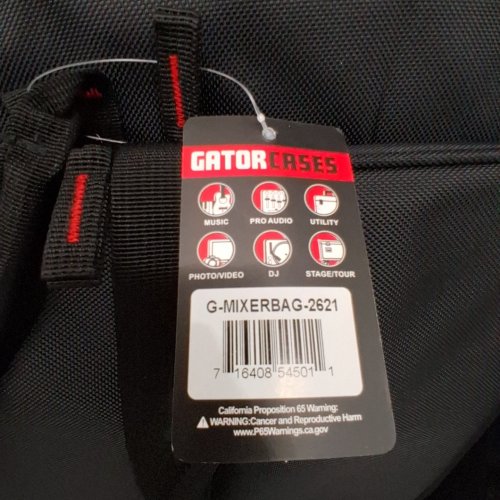 GATOR CASES PADDED MIXER CARRY BAG - 26" X 21"X8.5" - BLACK (STYLE: G-MIXERBAG-261) image 2