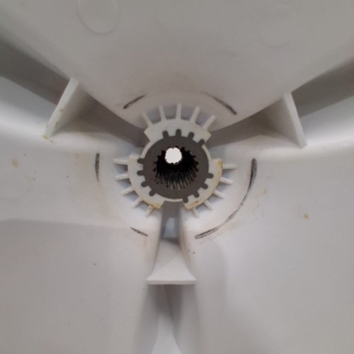 WASHING MACHINE WASH PLATE REPLACEMENT PART FOR W10752283 - WHITE image 3