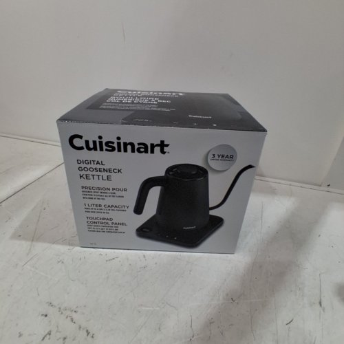 CUISINART ELECTRIC GOOSENECK KETTLE W/ DIGITAL TOUCHPAD - 1L - MATTE BLACK (MODEL#: GK-1C) image 6