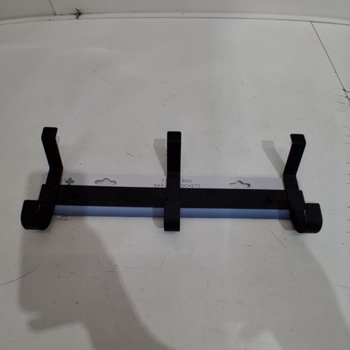 ERA METAL 3-HOOK WALL RACK - 15" - BLACK (STYLE: WC19326BK) image 3