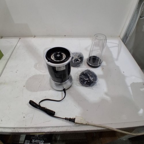 5PC MAINSTAYS 2-IN-1 BLENDER WITH ACCESSORIES - 120 V, 1200W - BLACK AND SILVER image 3