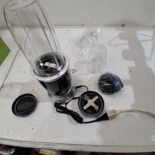 5PC MAINSTAYS 2-IN-1 BLENDER WITH ACCESSORIES - 120 V, 1200W - BLACK AND SILVER image 5