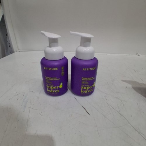 2PK ATTITUDE SUPER LEAVES KIDS FOAMING HAND SOAP - VANILLA & PEAR - 295ML EACH image 2