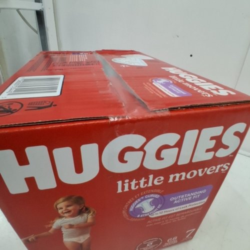 68PK HUGGIES LITTLE MOVERS BABY DIAPERS - SIZE 7 image 3