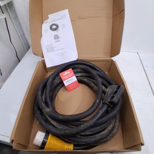 50FT PEAKTOW RV EXTENSION CORD - 50AMP POWER SUPPLY CABLE WITH LED INDICATOR, GRIP HANDLE, AND CORD ORGANIZER ETL/CETL LISTED (MODEL: PTR0122) image 2