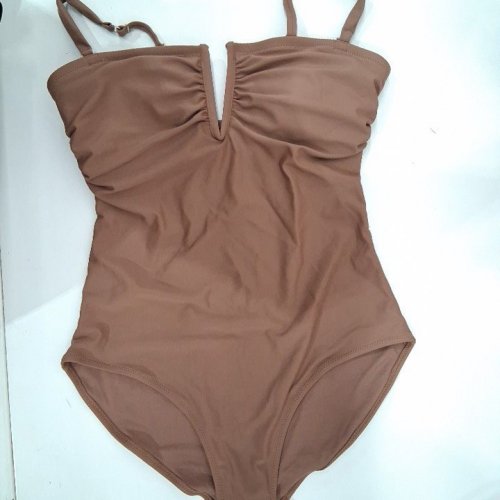 WOMEN'S GEORGE CUT-OUT V SWIMSUIT - SMALL - NUTMEG BROWN (STYLE: GRS68093LD) image 2