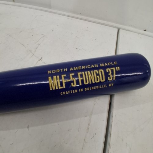 RAWLINGS NORTH AMERICAN MAPLE FUNGO BASEBALL BAT - 37" - BLACK / ROYAL BLUE (MODEL: MLF-5) image 2