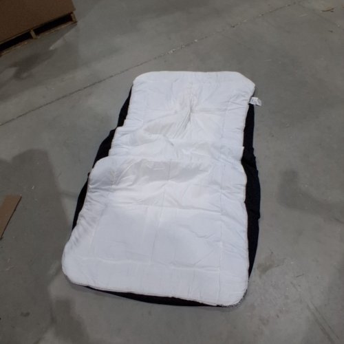 ORCALIC DUAL LAYER MEMORY FOAM AND PADDED MATTRESS TOPPER COMBO - 4" - TWIN - WHITE/BLACK/BLUE image 5