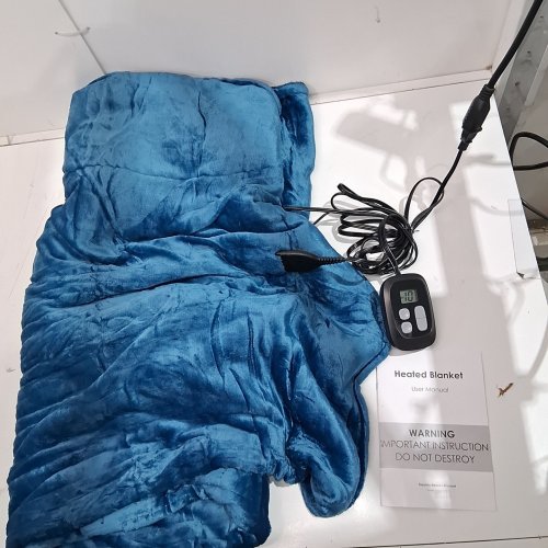 EYDNA ELECTRIC HEATED BLANKET - 84" X 90" QUEEN - TEAL - (: DPLPQ-SD-BL-QF) image 2