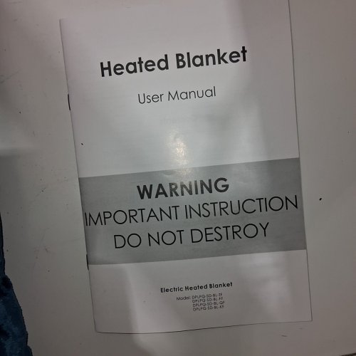 EYDNA ELECTRIC HEATED BLANKET - 84" X 90" QUEEN - TEAL - (: DPLPQ-SD-BL-QF) image 5