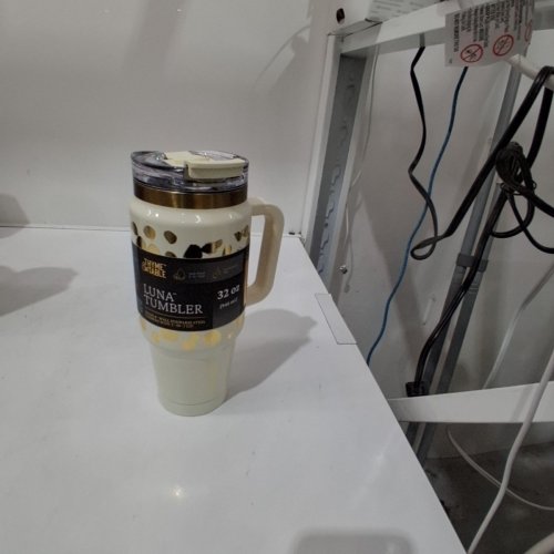 THYME & TABLE LUNA TUMBLER - 32 OZ - CREAM AND GOLD image 3