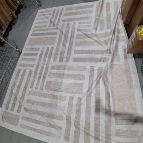 RUGGABLE LORA WASHABLE INDOOR AREA RUG - 8FT X 10FT - IVORY & NATURAL image 4