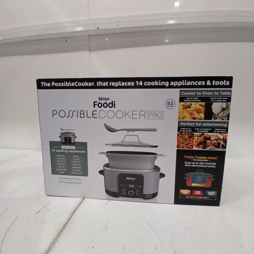 NINJA FOODI POSSIBLECOOKER PRO 8-IN-1 MULTI-COOKER - 8.8QT CAP - SEA SALT GREY (MODEL: MC1001C) image 3