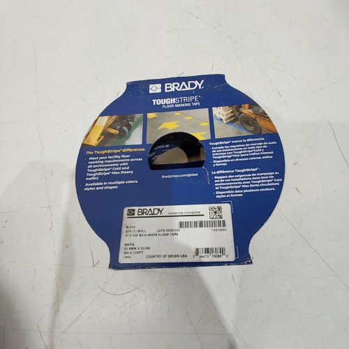 BRADY TOUGHSTRIPE NONABRASIVE FLOOR MARKING TAPE - 2" X 100FT - WHITE image 3