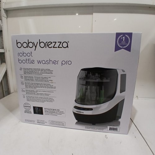 BABYBREZZA BOTTLE WASHER PRO 3-IN-1 WASHER/STERILIZER/DRYER - HOLDS 4 BOTTLES - BLACK/WHITE (MODEL: BRZ0103) image 8