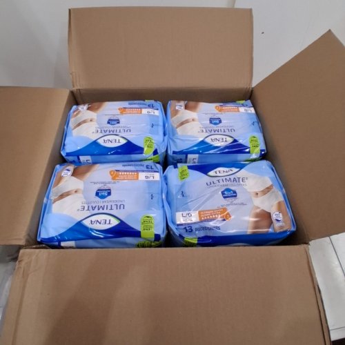 4 (13PK) UNISEX TENA ULTIMATE 3X EXTRA DRY & ODOR PROTECTION UNDERWEAR (52 TOTAL) - LARGE (45" - 58") image 2
